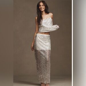 Shona Joy Sequin Set- maxi skirt and tunic